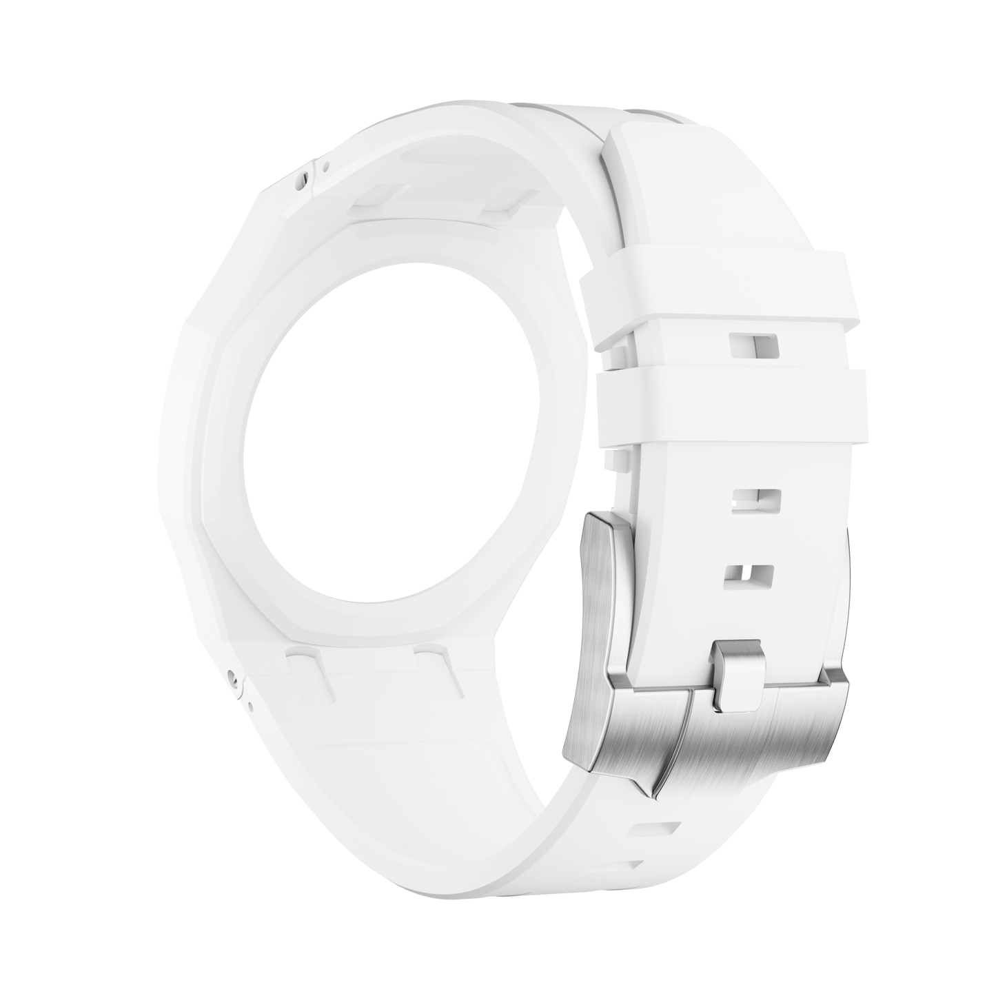 Pop Lock Silicone Strap - Royal Pop White