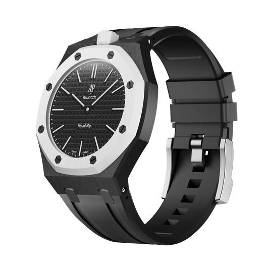 Pop Lock Silicone Strap - Royal Pop Black