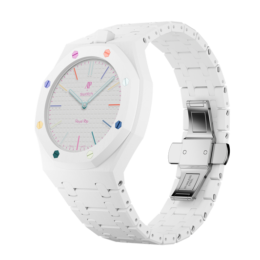 Pop Lock Bioceramic Strap - Royal Pop White