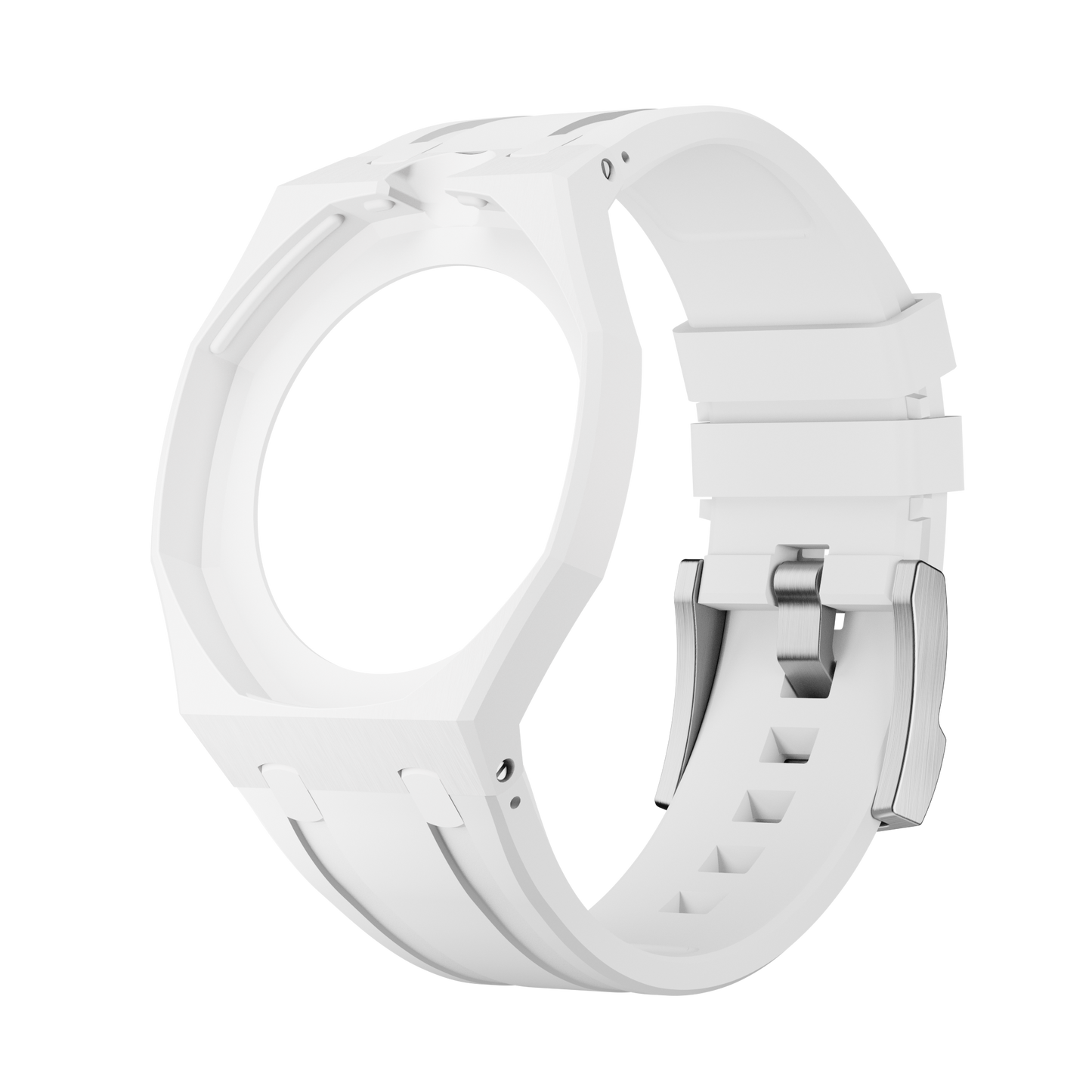 Pop Lock Silicone Strap - Royal Pop White