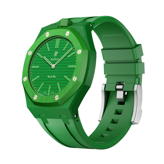 Pop Lock Silicone Strap - Royal Pop Green
