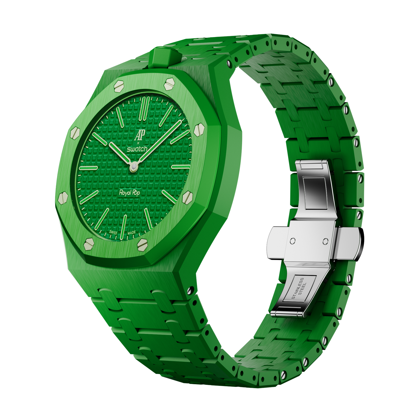 Pop Lock Bioceramic Strap - Royal Pop Green