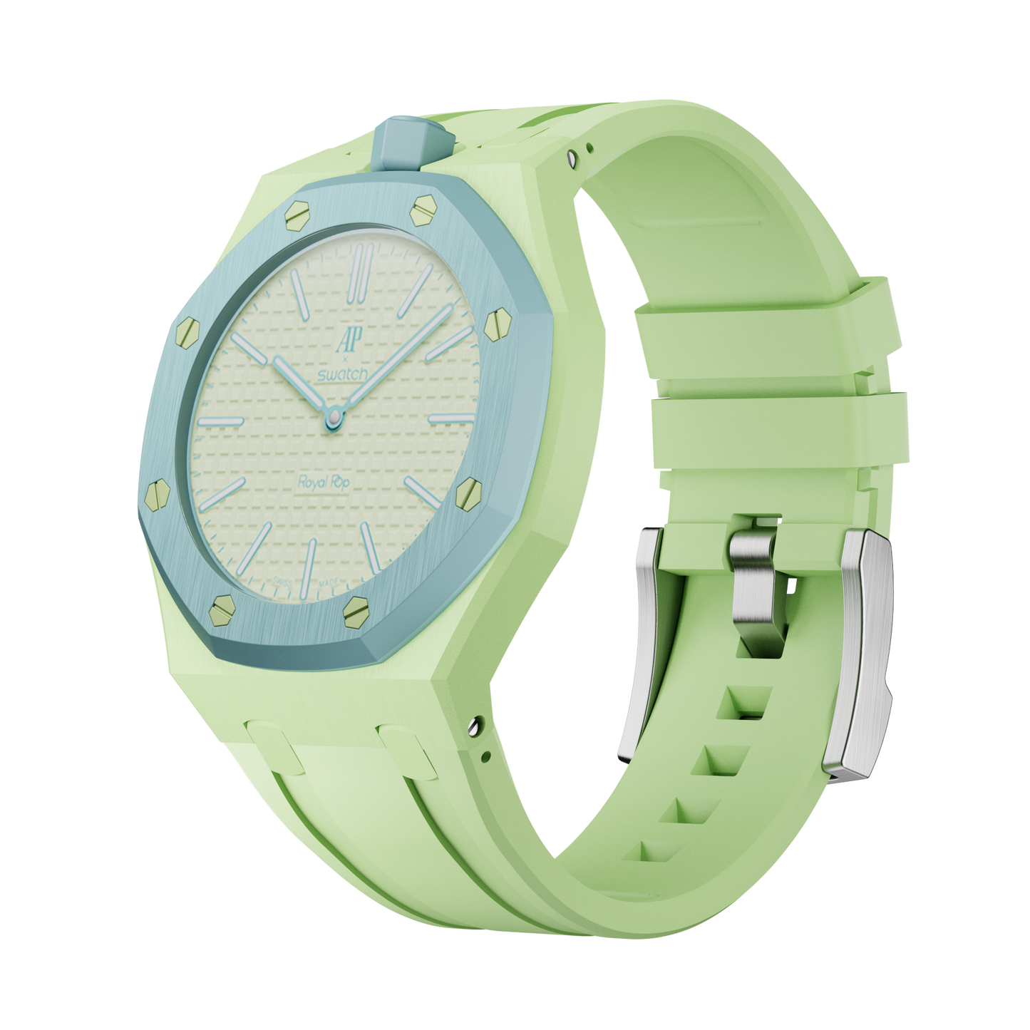Pop Lock Silikonarmband - Royal Pop Hellgrün