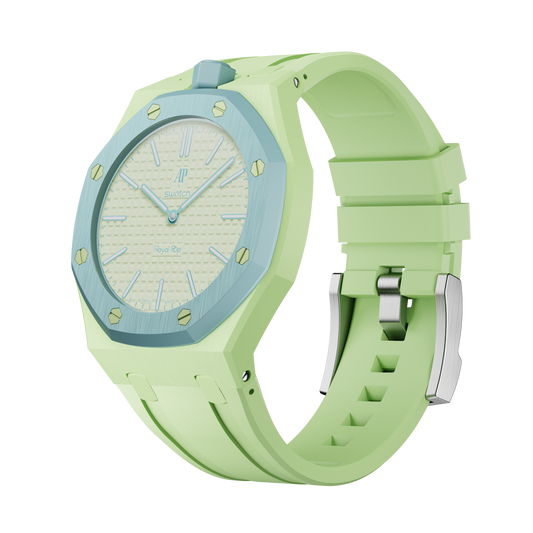 Pop Lock Silicone Strap - Royal Pop Light Green