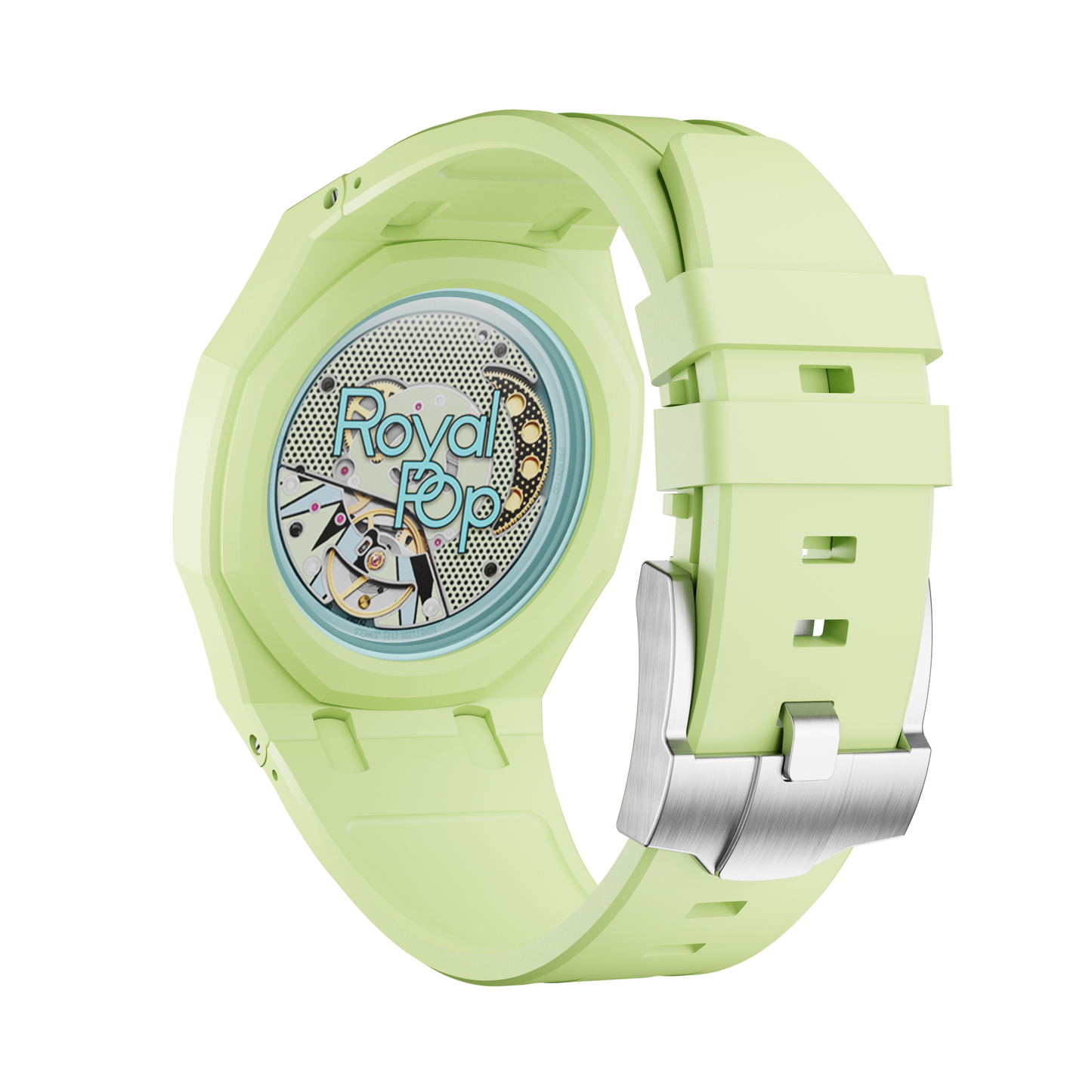 Pop Lock Silikonarmband - Royal Pop Hellgrün