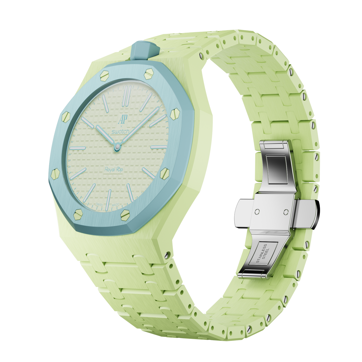 Pop Lock Bioceramic Strap - Royal Pop Light Green