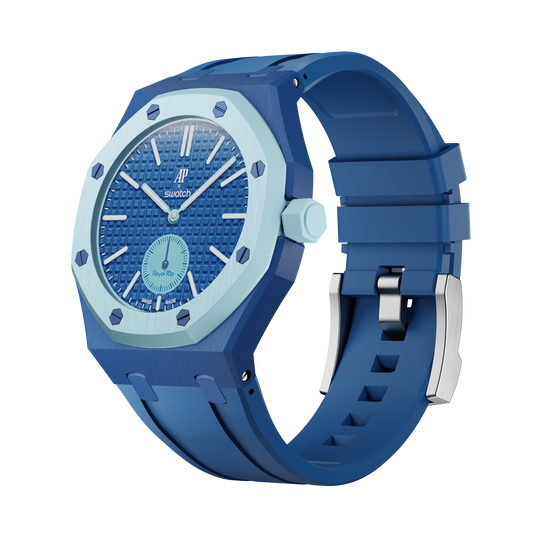 Pop Lock Silicone Strap - Royal Pop Blue
