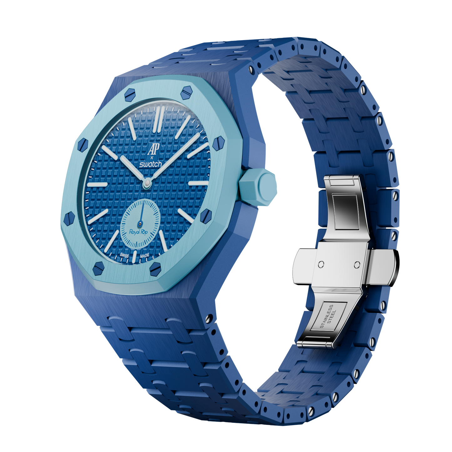 Bracelet biocéramique Pop Lock – Royal Pop Blue