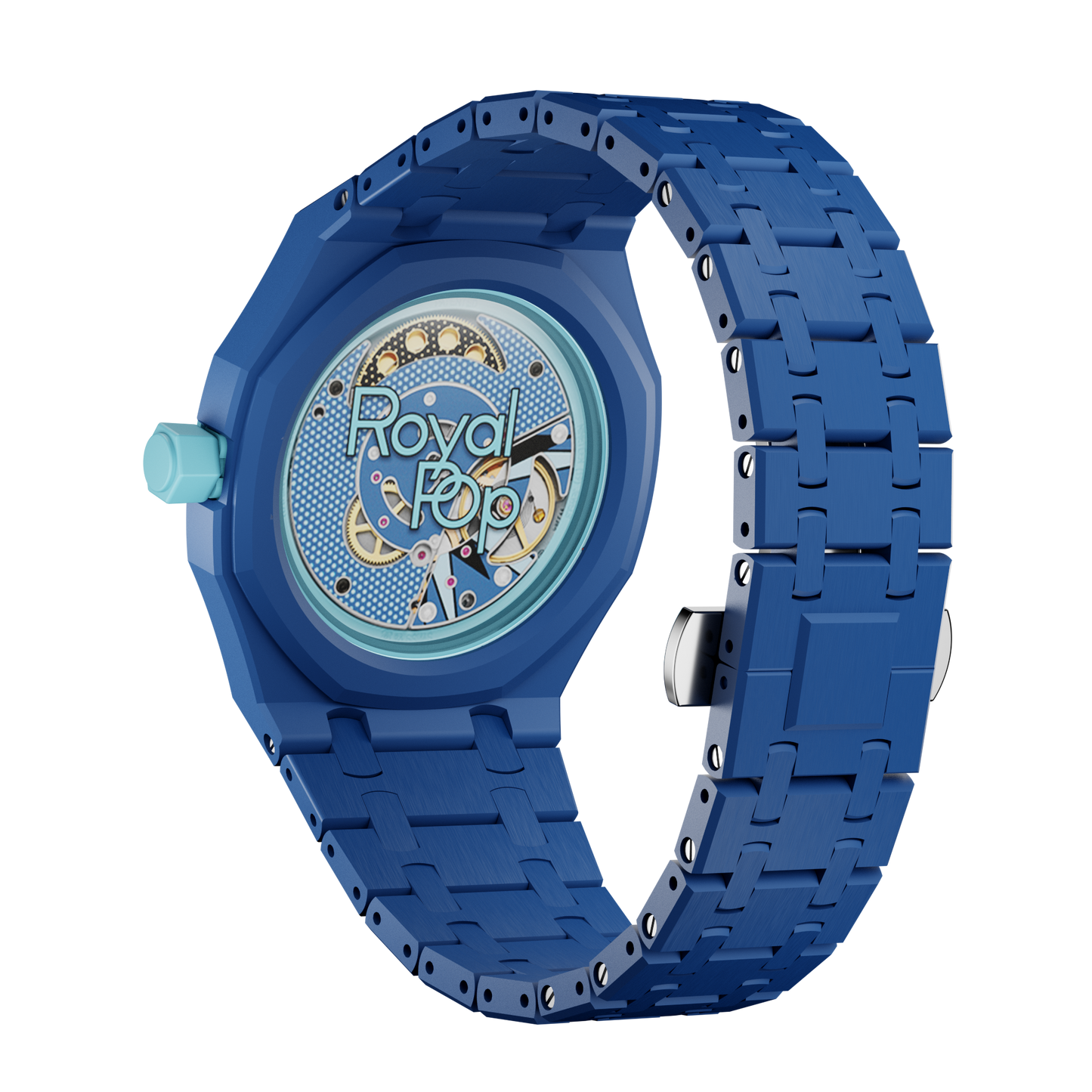 Bracelet biocéramique Pop Lock – Royal Pop Blue