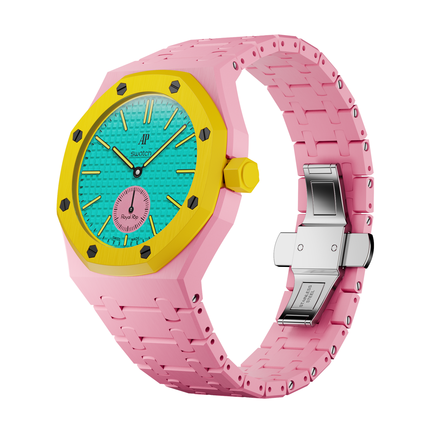 Pop Lock Bioceramic Strap - Royal Pop Pink