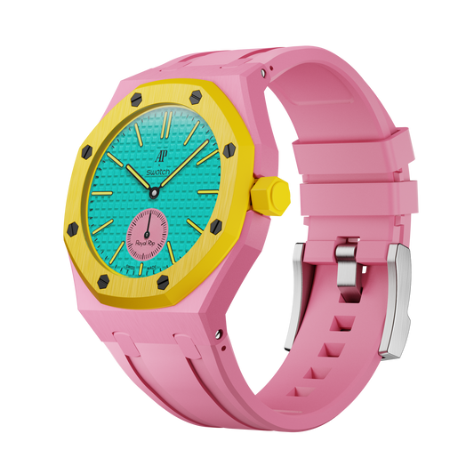 Pop Lock Silicone Strap - Royal Pop Pink